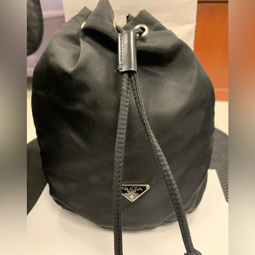 Prada Nylon Drawstring Pouch